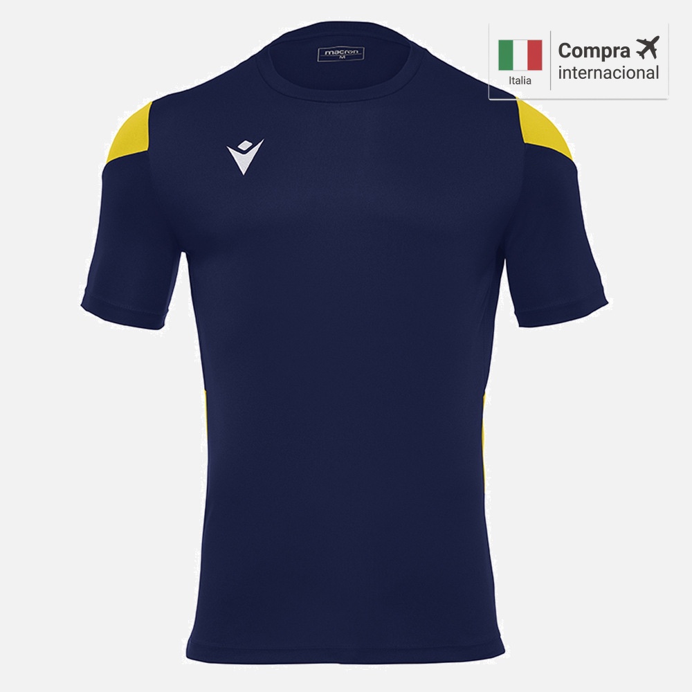 Polis Camiseta - Navy/Yellow