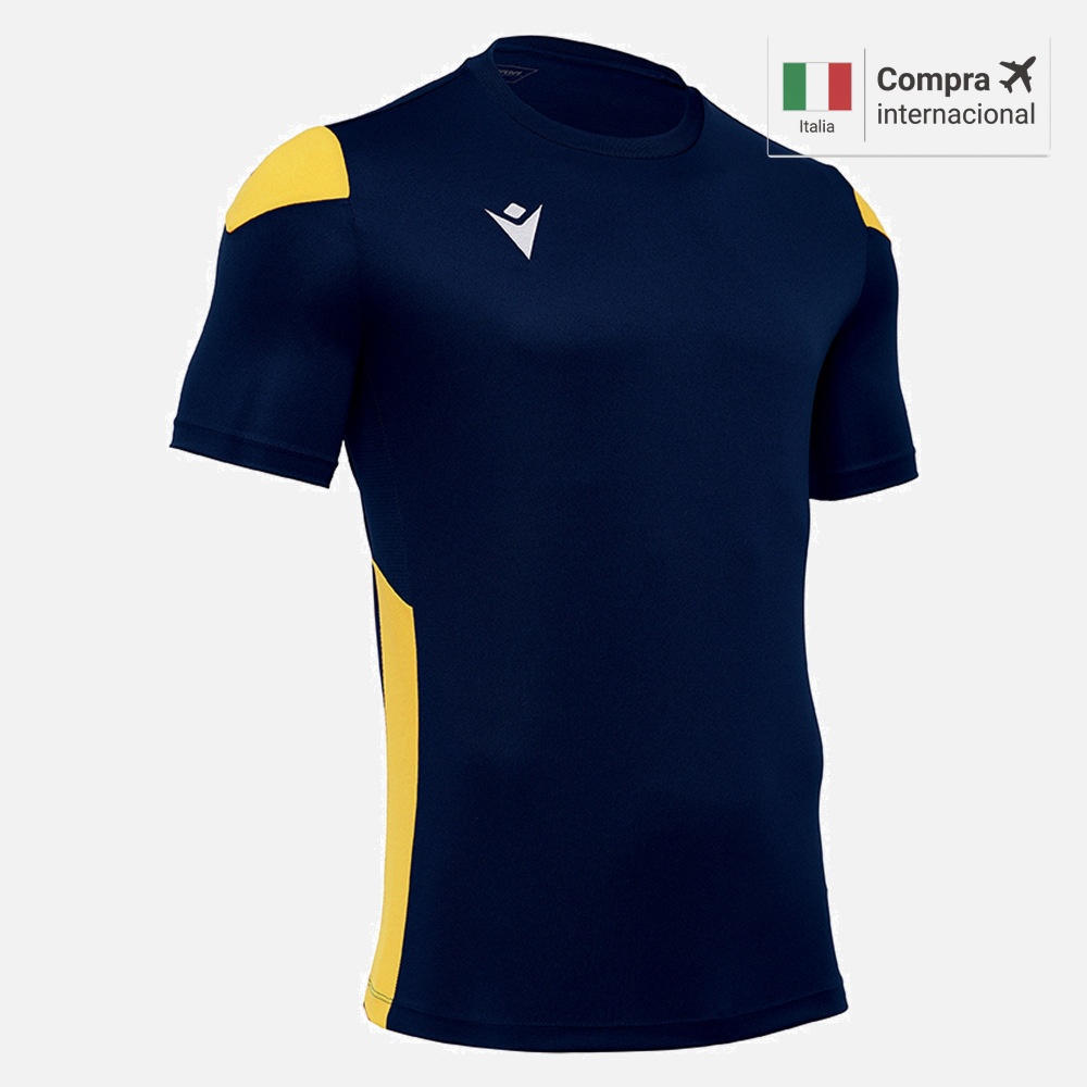 Polis Camiseta - Navy/Yellow
