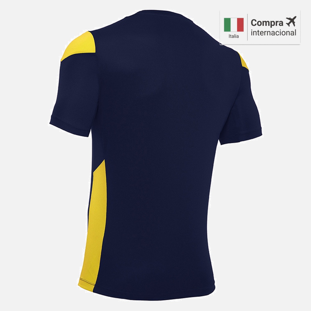 Polis Camiseta - Navy/Yellow