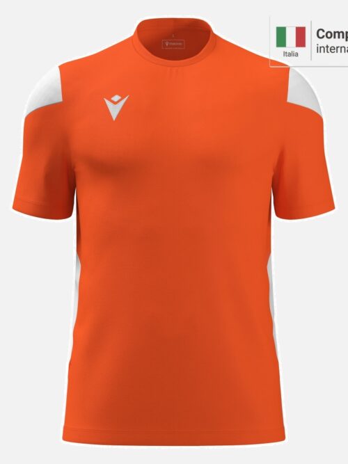 Polis Camiseta   - Orange/White