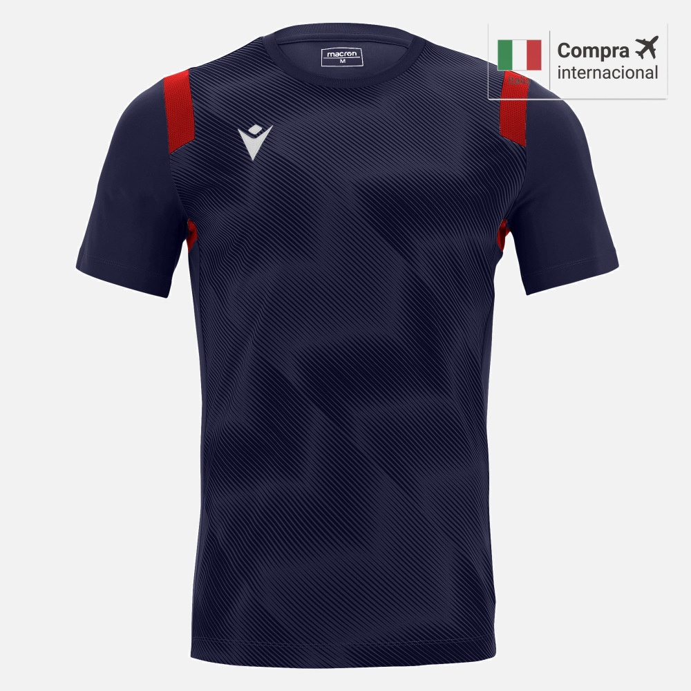 Polera Macron Rodders - Navy/Red