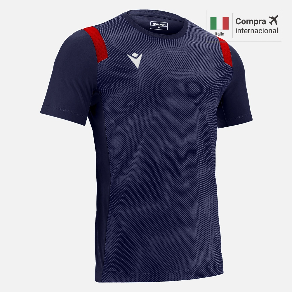 Polera Macron Rodders - Navy/Red