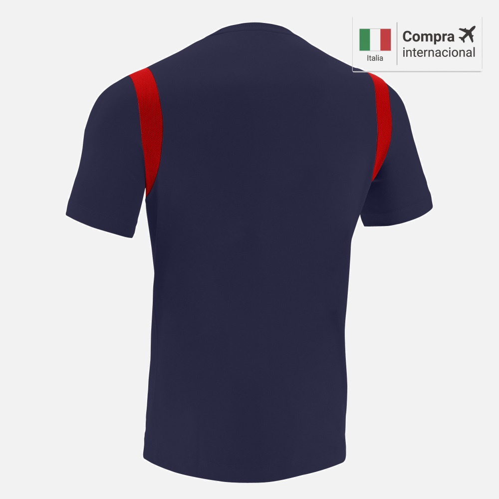 Polera Macron Rodders - Navy/Red
