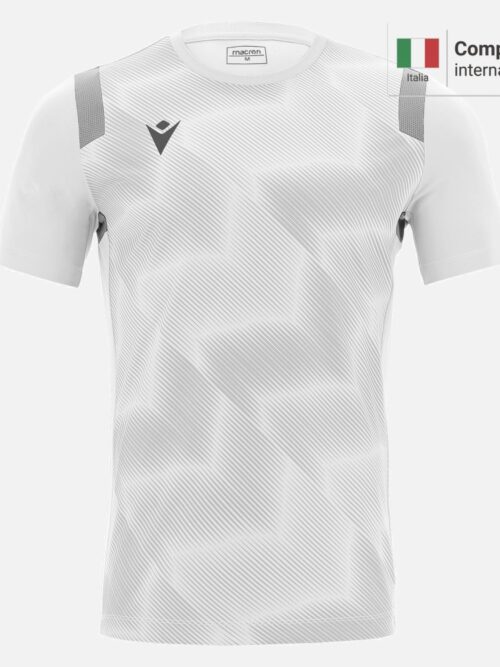 Polera Macron Rodders   - White/Silver