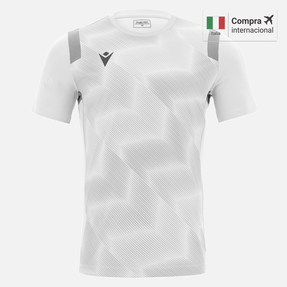 Polera Macron Rodders - White/Silver