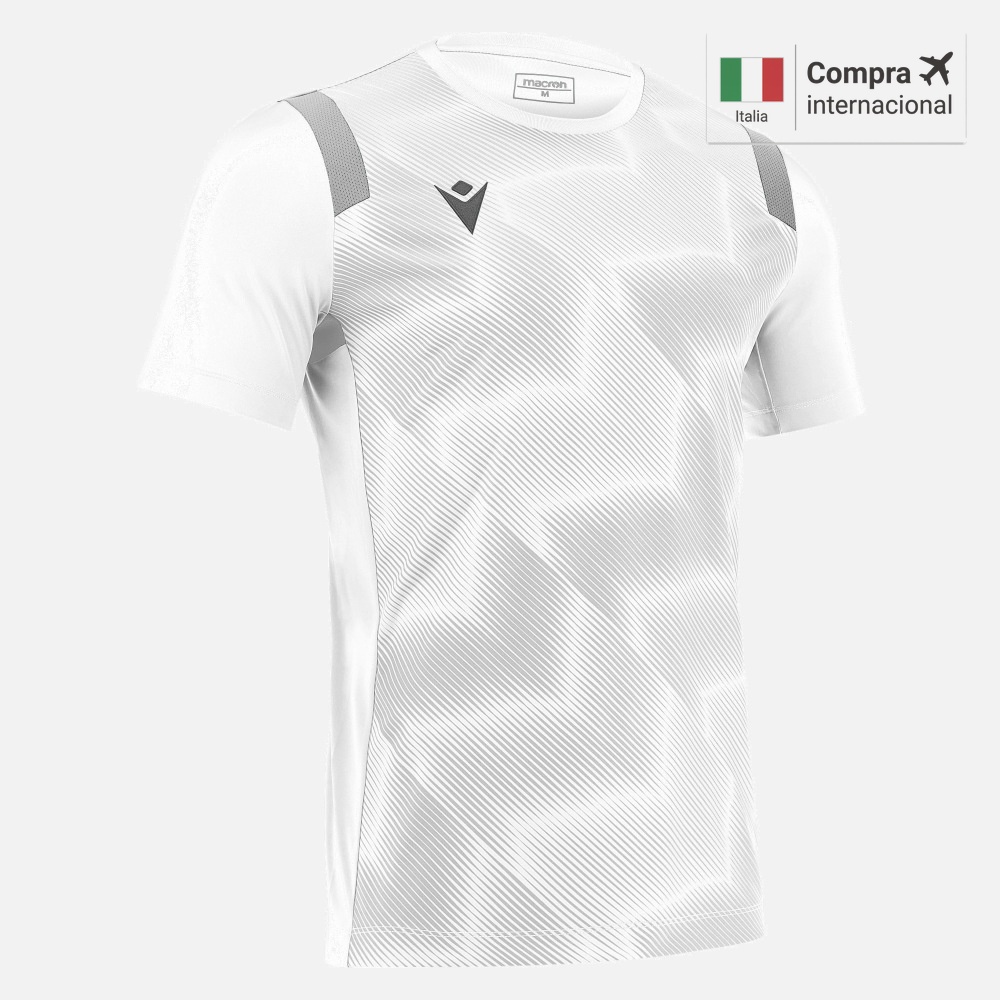 Polera Macron Rodders - White/Silver