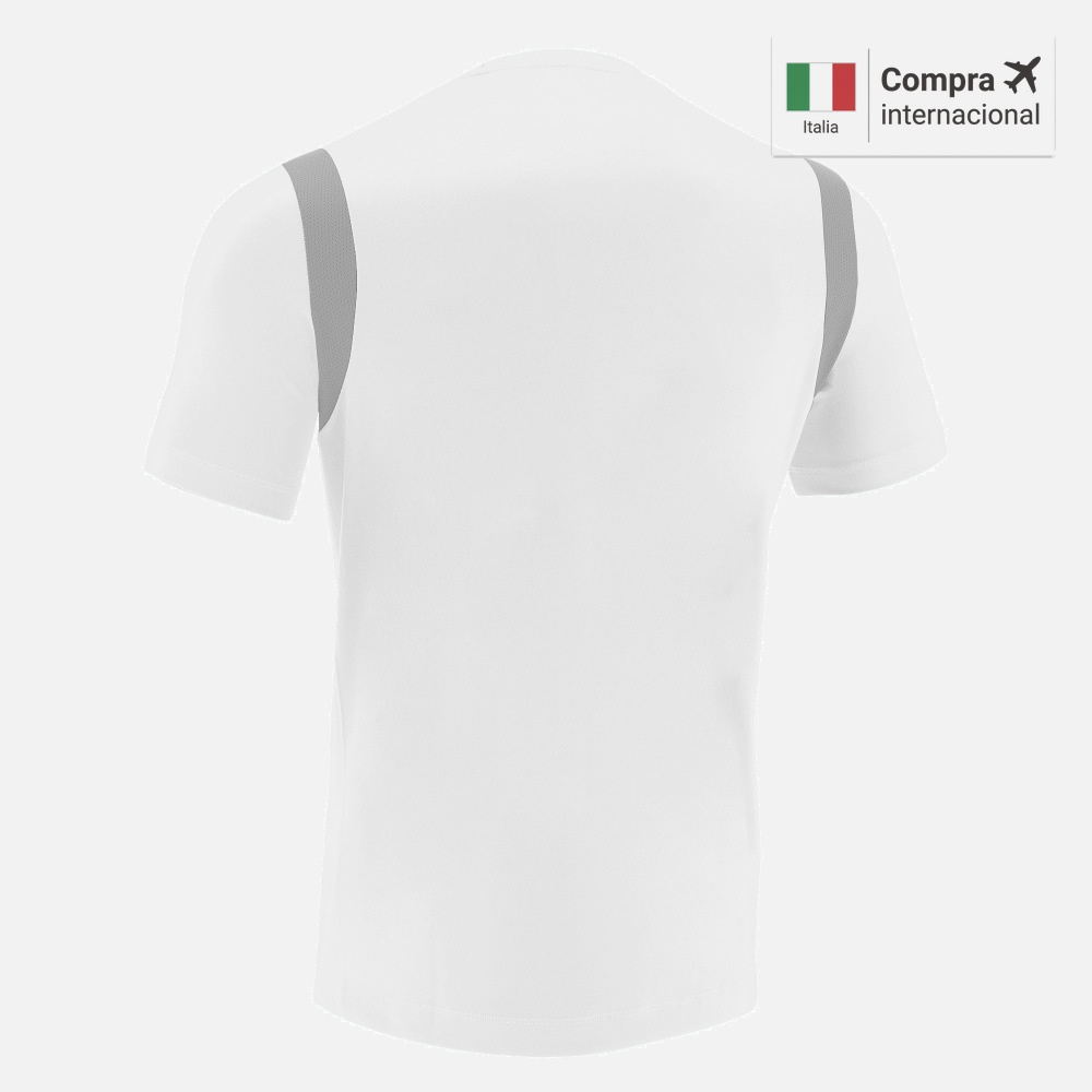 Polera Macron Rodders - White/Silver