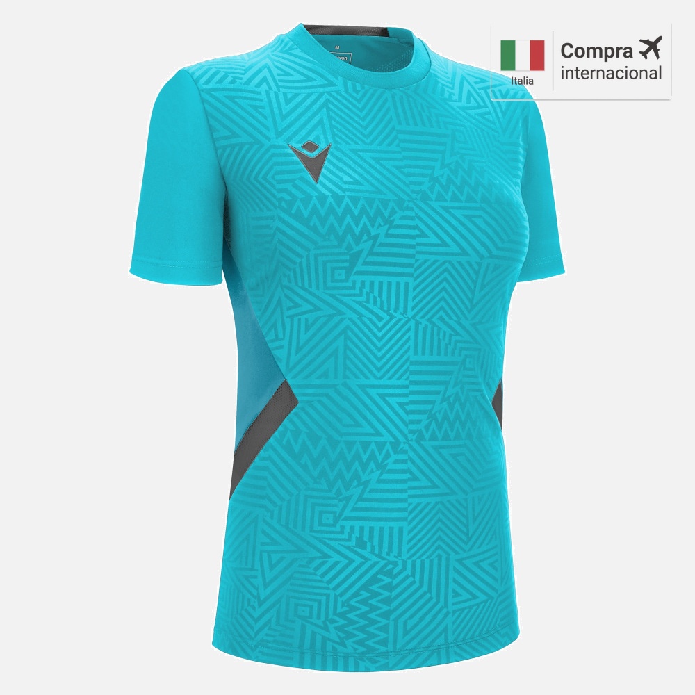 Skat Camiseta Futbol Mujer - Neon Sky/Anthracite