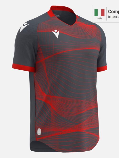 Wyvern Eco Camiseta   - Anthracite/Neon Red