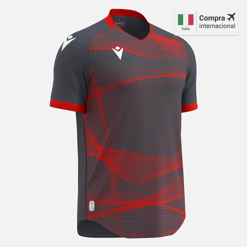Wyvern Eco Camiseta - Anthracite/Neon Red