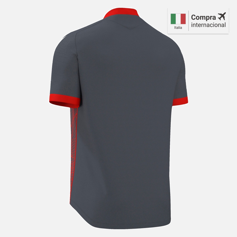 Wyvern Eco Camiseta - Anthracite/Neon Red