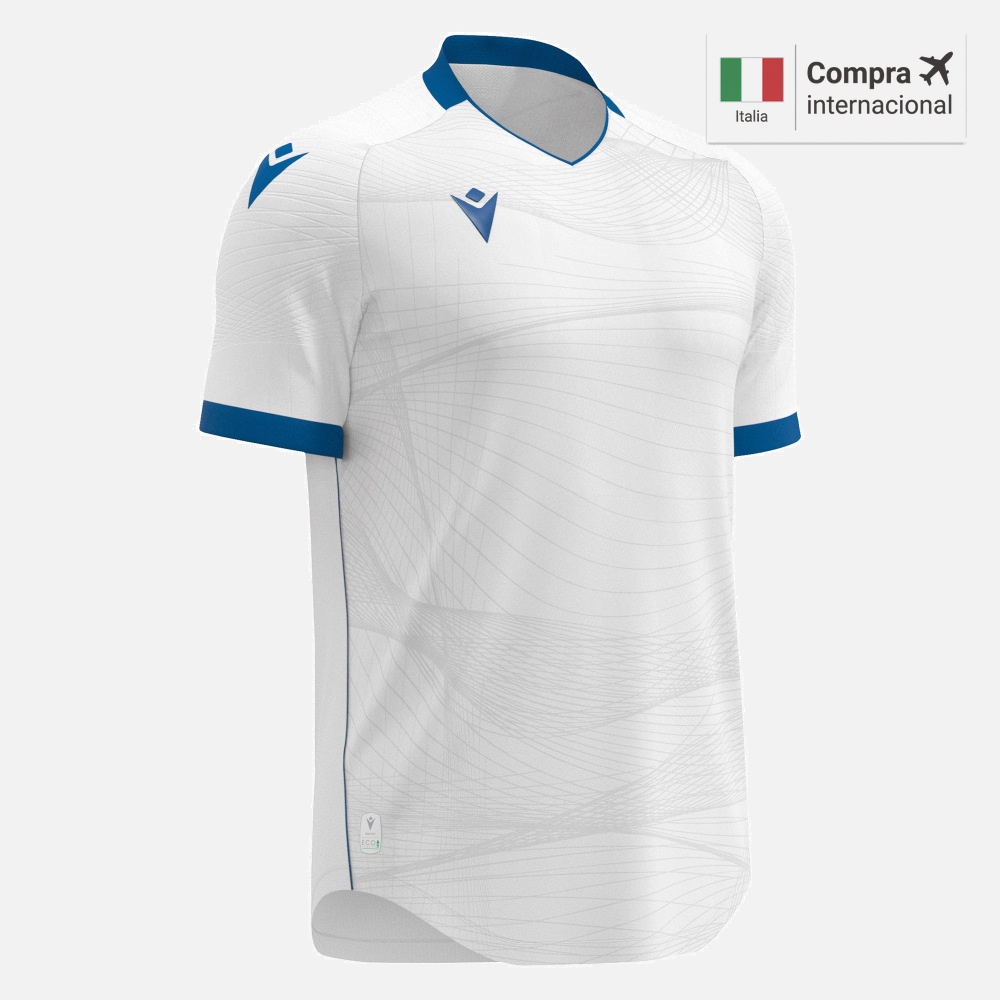 Wyvern Eco Camiseta - White/Royal Blue